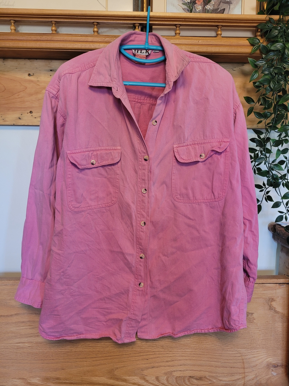 UE Pink Button-Down Utility Shirt
